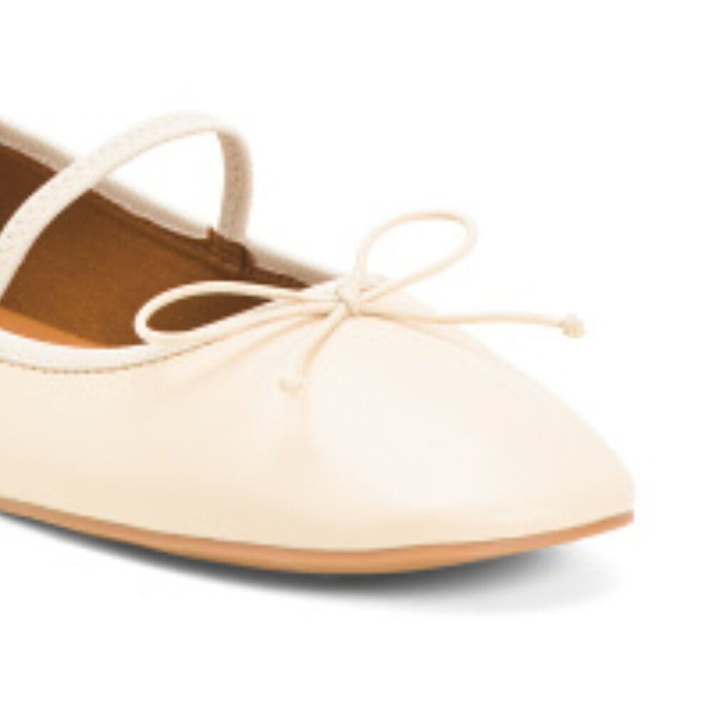 NEW ZODIAC Idra Fishnet Ballet Flats  in bone for women 255 1T6 - Picture 3 of 3